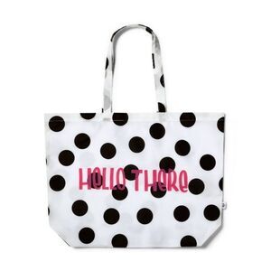 Tabitha Brown Hello There Polka Dot Reusable Packable Tote Bag
